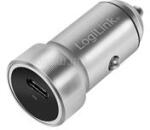 LogiLink USB autós töltő, 1x USB-C PD, 20 W (LOGILINK_PA0260) (LOGILINK_PA0260)