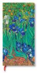 Paperblanks Тефтер Van Goghs Irises, 95 х 180 mm, твърда корица, 88 листа (PB8206-4)