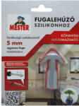 MESTER Fugalehúzó szilikonhoz, 5 mm, egyenes (szürke/piros) (OFSE5)