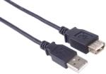 PremiumCord USB Hosszabbító Fekete 20cm kupaa02bk (kupaa02bk)