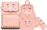 Jeune Premier Set ghiozdan școlar mare Ergomaxx BFF Pink Jeune Premier penare ergonomice și școlare cu sac pentru educație fizică și încălțăminte de schimb (JPERX25238-A)
