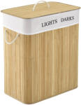 Juskys Bambusz szennyeskosár Göndör 100 literes, natúr (300343)