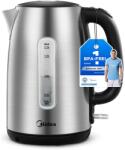 Midea Ceainic Midea din otel inoxidabil 17L ceainic fara BPA functie de gatit sub presiune de 2200W ceainic cu indicator de nivel al apei indicator luminos (MKE17M1ADS) Fierbator