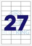 Bluering Etikett címke, 70x32mm, 100 lap, 27 címke/lap Bluering® - tonerpiac