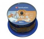 Verbatim 43548 DVD-R 4, 7GB/16x/matt ezüst írható felület/egyszer írható DVD 50db/csomag (43548) - officedepot