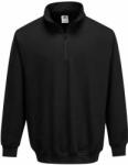 Portwest B309 Sorrento Cipzáras Pulóver - 2XL, Fekete