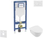 Geberit Duofix - Set pentru montare încastrată, toaletă și capac Villeroy Boch, clapetă Sigma01, DirectFlush, SoftClose, CeramicPlus, alb alpin SANI11CK3109 (SANI11CK3109)