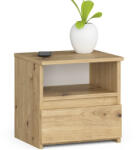 AKORD CL1 Artisan Tölgy Éjjeliszekrény Fiókos