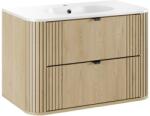 Comad Set dulap Comad Ovalia Cremona OVALIA CREMONA 82-80-46-2S, lavoar Comad Pure PURE WHITE GLOSS UM 80-46 (SETOVC80CMUMPURE)
