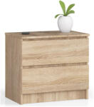 AKORD CLP K60 Éjjeliszekrény Laminált Sonoma Tölgy 2 Fiókos