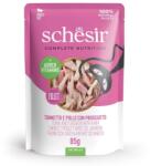 Schesir Tuńczyk i kurczak z szynką w galaretce dla kotów 85 g