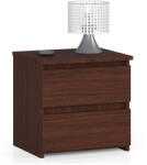 AKORD CLP Éjjeliszekrény 2 Fiókos Wenge