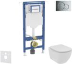 Geberit Duofix - Előfali szerelőkészlet, WC és ülőke Ideal Standard Tesi, Sigma01, Rimless, SoftClose, fényes króm SANI11CD1102 (SANI11CD1102)