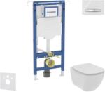 Geberit Duofix - Előfali szerelőkészlet, WC és ülőke Ideal Standard Tesi, Sigma50 gomb, Rimless, SoftClose, alpesi fehér SANI11CD3122 (SANI11CD3122)