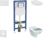 Geberit Duofix - Előfali szerelő készlet, Alpha WC ülőkével, Sigma01 vezérlőgomb, alpesi fehér SANI11CD3113 (SANI11CD3113)