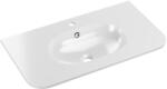 Comad Pure mosdótál 80x46 cm félkör alakú beépíthető fehér PURE WHITE GLOSS UM 80-46 (PUREWHITEGLOSSUM8046)