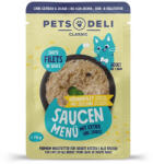 Pets Deli mártásos menü tasak macskáknak csirke&cukkini 12x70g