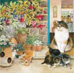 Alipson Puzzle 50183 - Agneatha and her Kittens on the Doorstep - 1000 db-os puzzle (50183)