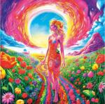 Magnolia 8613 - Flower Path - Elif Hürdogan Special Edition - 1023 db-os Square puzzle (8613)