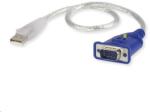 ATEN 2A-130G video átalakító kábel 0, 35 M USB A típus VGA (D-Sub) Kék, Ezüst (2A-130G) (2A-130G)