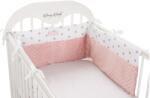 Berry Baby Berry Baby Rácsvédő - 210 cm, Púder Minky, Fehér Csillagos