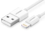 UGREEN cable USB 2.0 A lightning 2m, 5V/2.4A iPhone 7 / 7plus / 6S/ 6 / 6 Plus, iPhone 5s/5c/5, iPad Mini/Mini 2, iPad 1 M Fehér (ugree20728) (ugree20728)