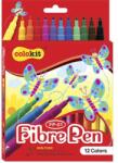 COLOKIT Filctoll készlet, COLOKIT "FibrePen", 12 különböző szín (FP-01) - mystock