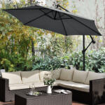 Juskys Umbrelă de soare Brazília 3, 5 m - gri închis