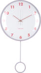 Karlsson Ceas de perete cu pendul Cheeky Dome, mov deschis (KA6058LP)