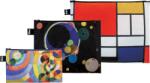 LOQI Borsete Museum Mondrian Kandinsky Delaunay din materiale reciclate 3 buc (ZP.MU.DE)