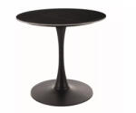 SIGNAL MEBLE Espero Kerek Kerámia Étkezőasztal Matt Fekete (SIG-ESPEROCC80)
