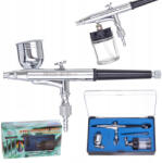 Fengda Airbrush Profesional Fengda BD-134 cu Duză de 0, 3 mm și Două Rezervoare Laterale (TF2-20550)