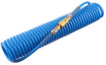 TC Technic Furtun Spiral Pneumatic Poliuretan 8x12 mm, 15 m, Albastru pentru Compresor (TF2-15967)