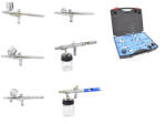 Fengda Set Profesional Aerograf cu 6 Pistoale de Vopsit Fengda BD-813, Furtun Compatibil 1/8", Duze de 0, 2, 0, 3, 0, 35, 0, 5 mm (TF2-20557)