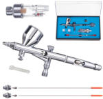 TC Technic Airbrush Profesional cu 3 Duze și Filtru de Aer cu Separator de Apă Technic HS-80KF (0.2, 0.3, 0.5 mm) (TF2-17873)