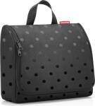 Reisenthel Geantă cosmetică Toiletbag, cu buline, XL, neagră (WO7075)