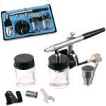 Fengda Airbrush Profesional Fengda BD-128 cu Duza de 0, 8 mm, Control Dublu, pentru Pictură și Modelare (TF2-9364)