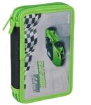 Spirit Racer Monster zöld sportautó mintás 2 emeletes töltött tolltartó (404589)