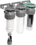 FILTRO Sistem de filtrare, Ecosoft 3P Grey Triplex 10", valva de purjare, set de cartuse inclus, pentru apa de ploaie, conexiune 3/4 (FTPP3PA130/G118) Cana filtru de apa