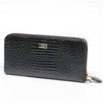KROKOMANDER fekete bőr pénztárca (J11-007 353)
