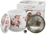 Duo Gift Porcelán bögre tetővel és fém szűrővel - 430 ml - Secesja