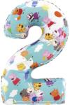  Peppa malac Blue 2-es szám fólia lufi 66 cm (GBBL252) - sandori