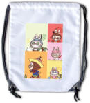  Labubu - Színes karakter kollázs tornazsák (296415)