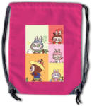  Labubu - Színes karakter kollázs tornazsák (959319)