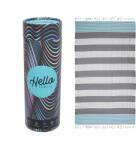 Hello Towels памучна кърпа, Антрацид / Тюркоаз