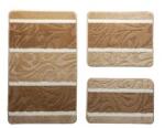 Sn Deco Group Set baie 3 Piese Silver Valuri Maro 60x100+50x60+40x60 Covor baie