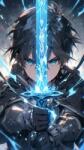 NORIMPEX - Puzzle Pictură Diamant: Kirito 30x40cm - 1 - 39 piese