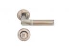 Sn Deco Group Maner Premium SN CERES cu incuietoare baie E9-T3, culoare nichel satinat/crom