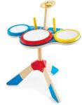 Hape Jucarie din lemn - Set de tobe (E0613A) Instrument muzical de jucarie