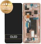 Motorola Edge 50 Ultra - Ecran LCD + Sticlă Tactilă + Ramă (Peach Fuzz) - 5D68C24485 Genuine Service Pack, Peach Fuzz